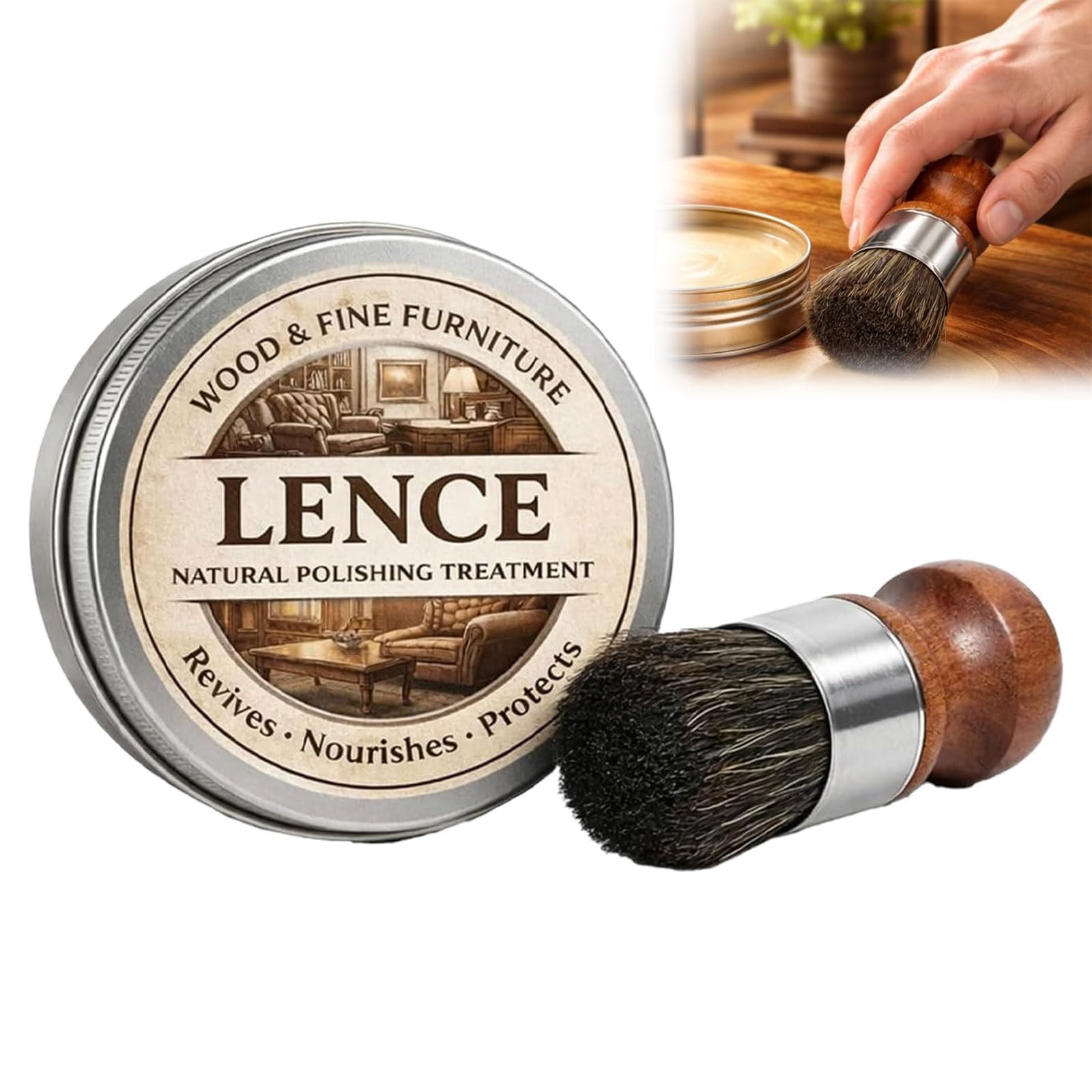 Lence Furniture Magic Stuff, 2026 New Lence Wood Stuff, Wood Floor Scratch Repair, Floor Cover Nicks and Scratches, Hides Minor Defects, Restore a Finish for Wood for Furniture Table Countertop（1PC）