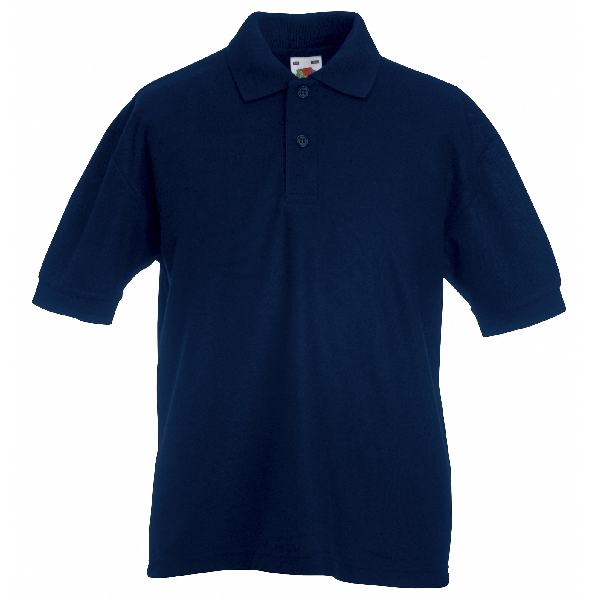 Fruit Of The Loom (3-4, Deep Navy) Childrens/Kids Pique Short-Sleeved Polo Shirt