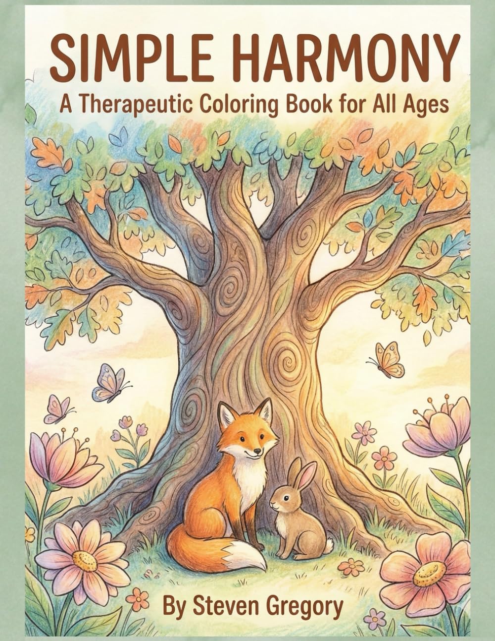 SIMPLE HARMONY: A Therapeutic Colouring Book For All Ages