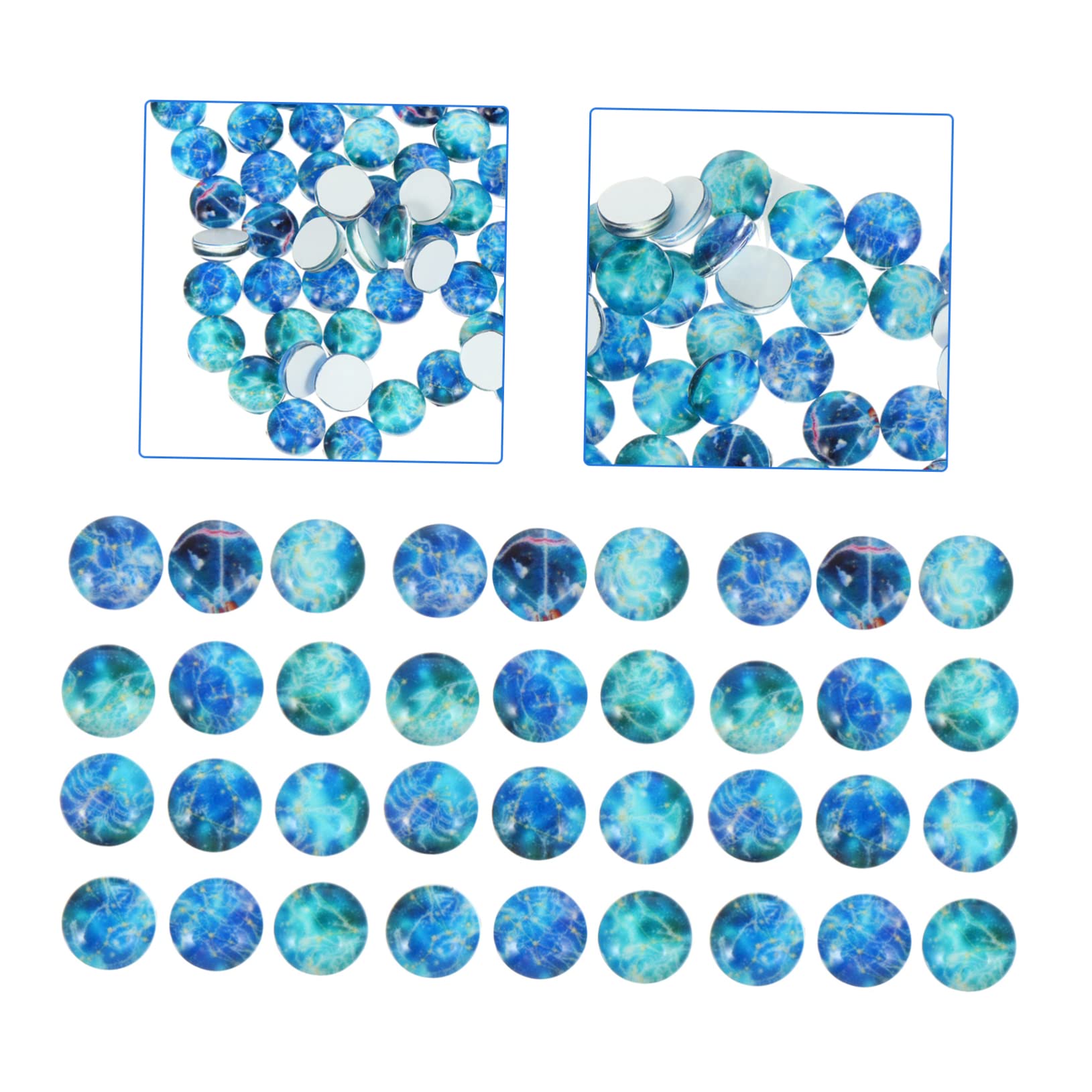 Lurrose 300stücke Nachtleuchtende Für Bastelarbeiten Glühende Zwölf Sternzeichen Patches Glassteine Für Schmuck Und Dekoration