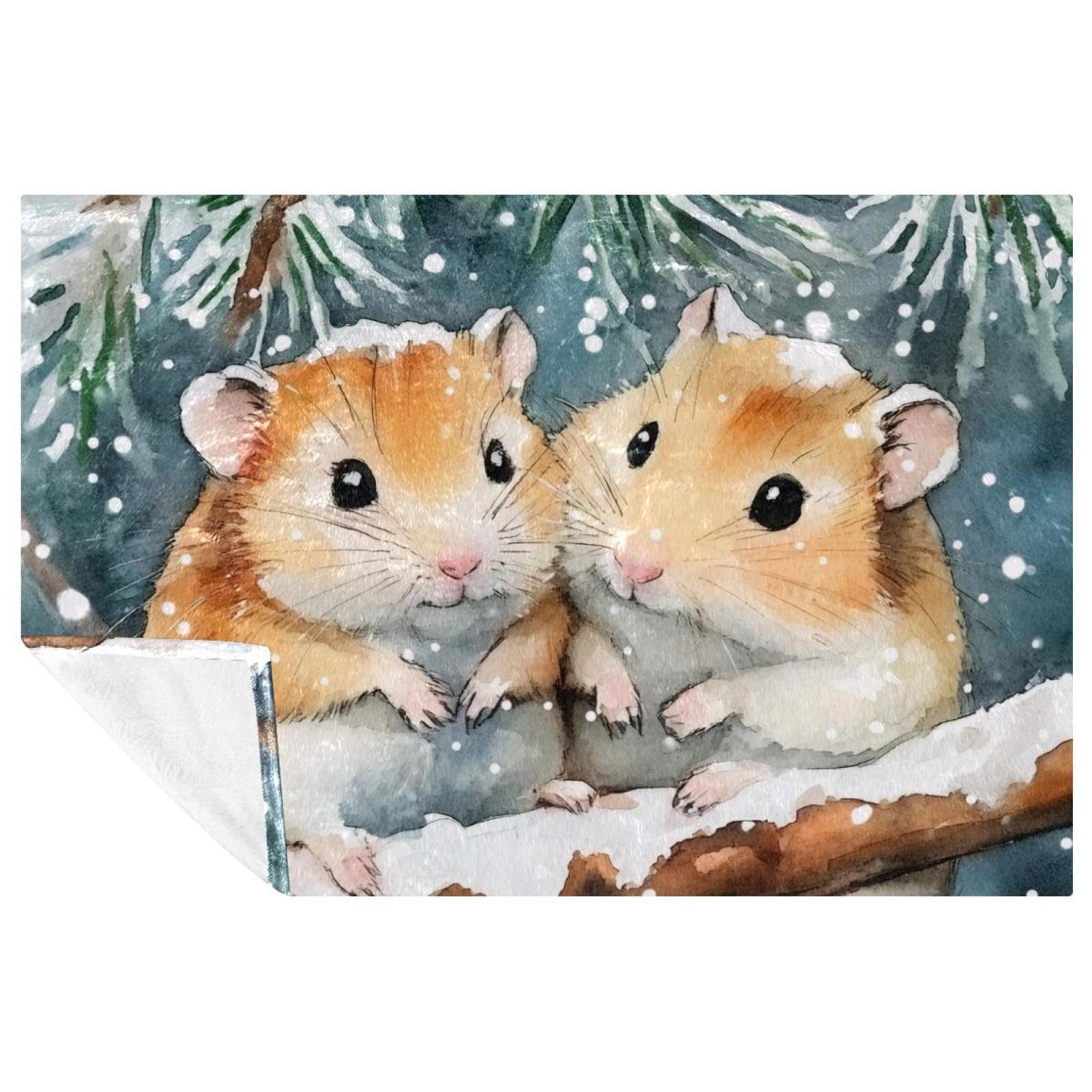 Jeté de lit hamsters pour camping et pique-nique au grand air 150x100