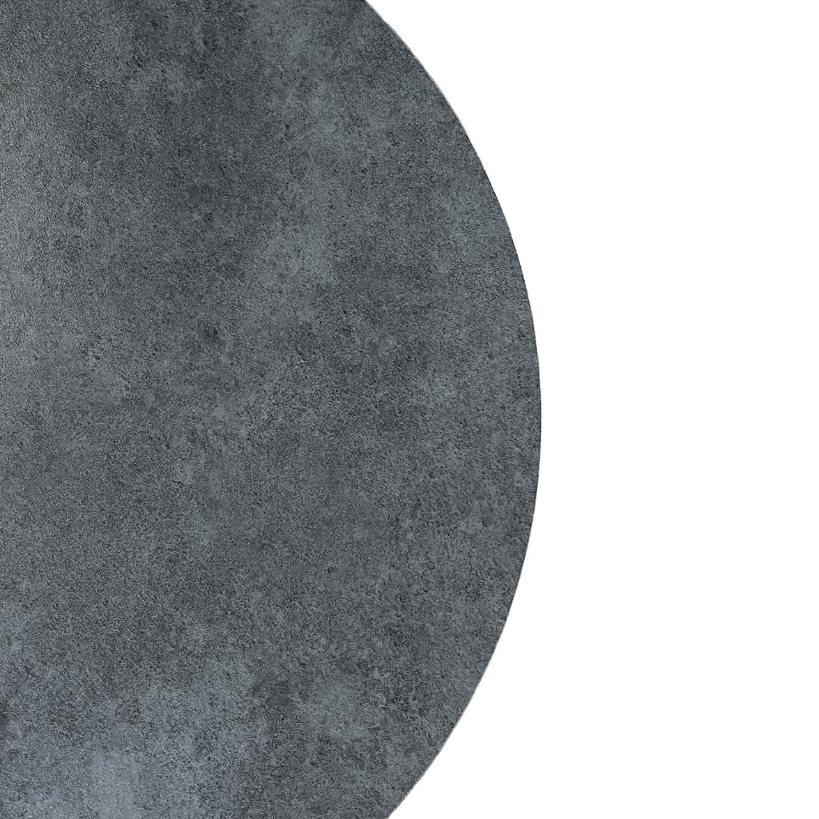 Bandeja giratoria giratoria 360° redonda D. MIRAY - 55 cm de cerámica gris antracita modular para poner en mesa de comedor para servicio, elegancia y originalidad moderna