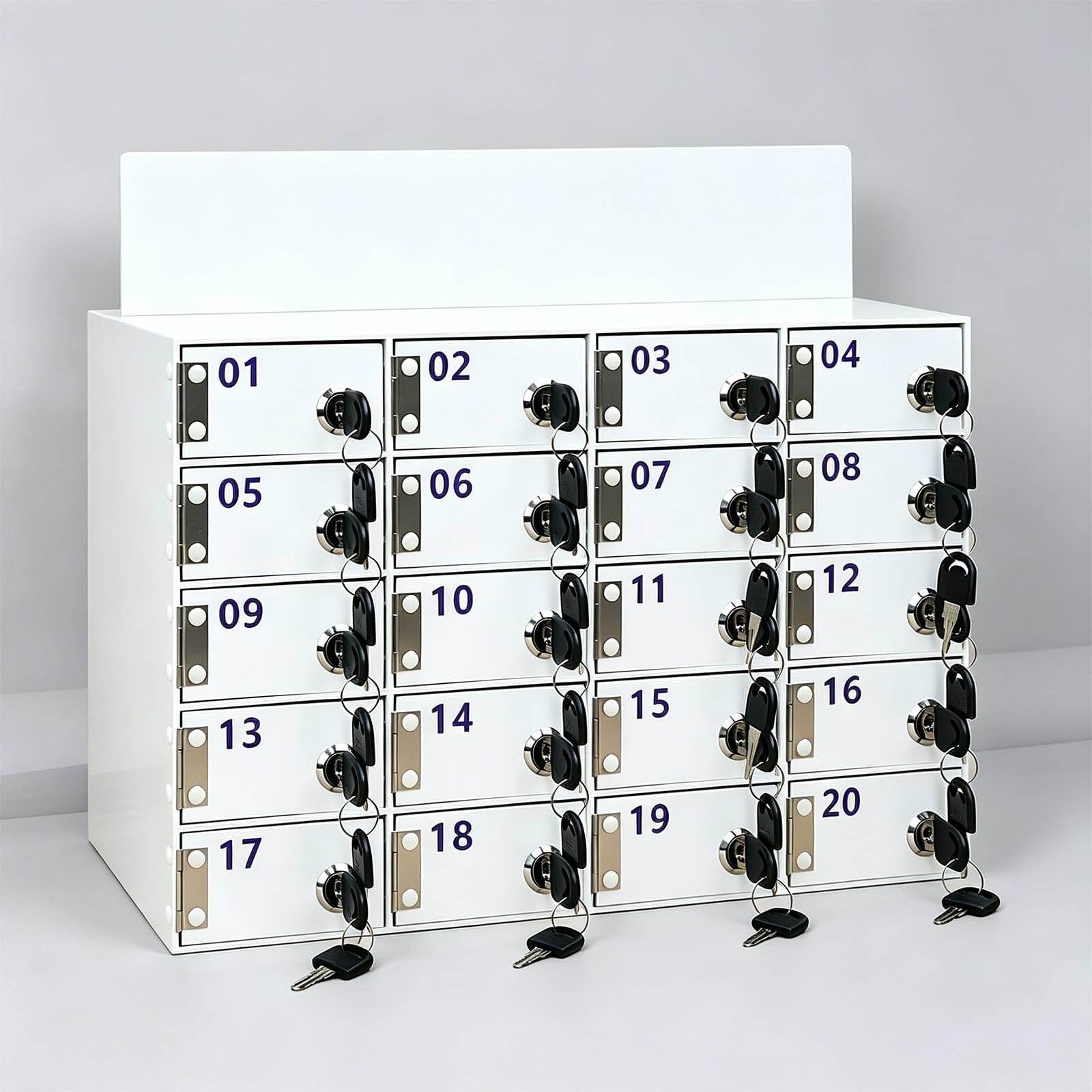 Smartphone Schrank 25/30/40/50/60 Fächer Handy Aufbewahrungsbox Mit Schloss Für Büro Schule Universität Firma Mehrfach Fach Organizer Arbeitsplatz(60 Squares)