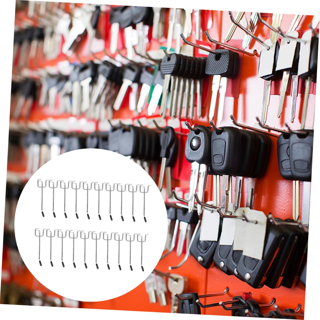 Alipis 25 Pack Peg Board Hooks Supermarket Display Hooks Sturdy Iron for Home Supermarket