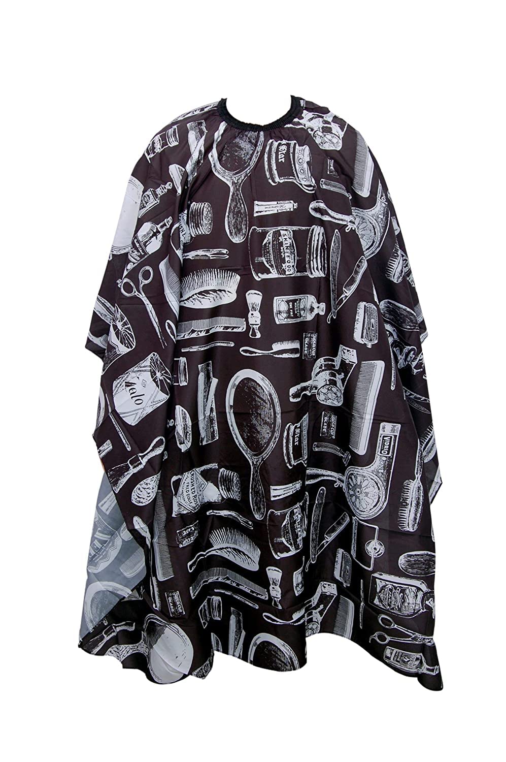 Adhvik Black Printed Unisex Hair Cutting Nylon Sheet Hairdressing Gown Cape Barber-image-20