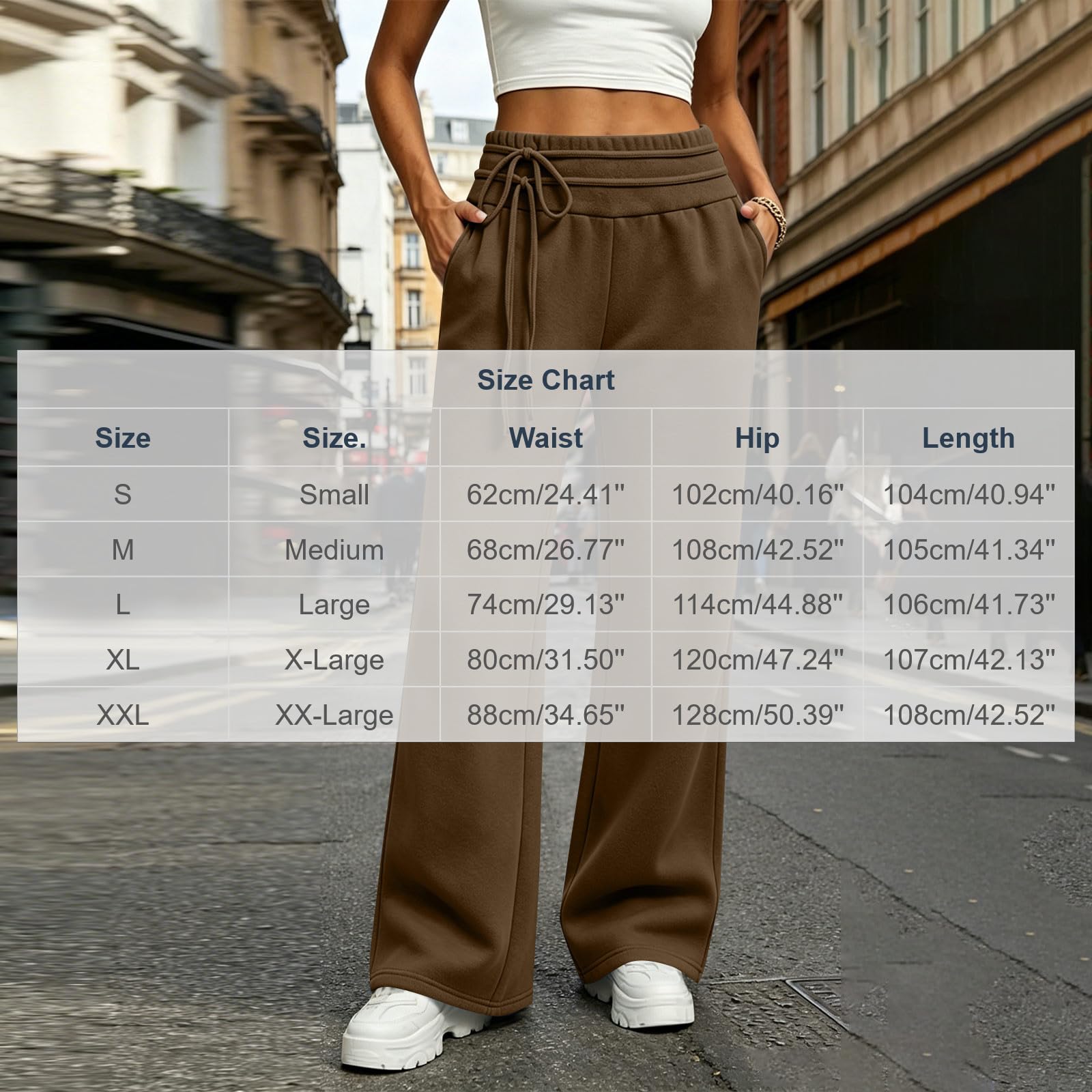 Pantaloni Tuta Donna Pantaloni Lunghi a Vita Alta Pantlone Cotone con Coulisse Regolabile Leggeri e Comodi Pantalone da Corsa con Tasche Tinta Unita Pants Baggy per Allenamento Jogging Fitness