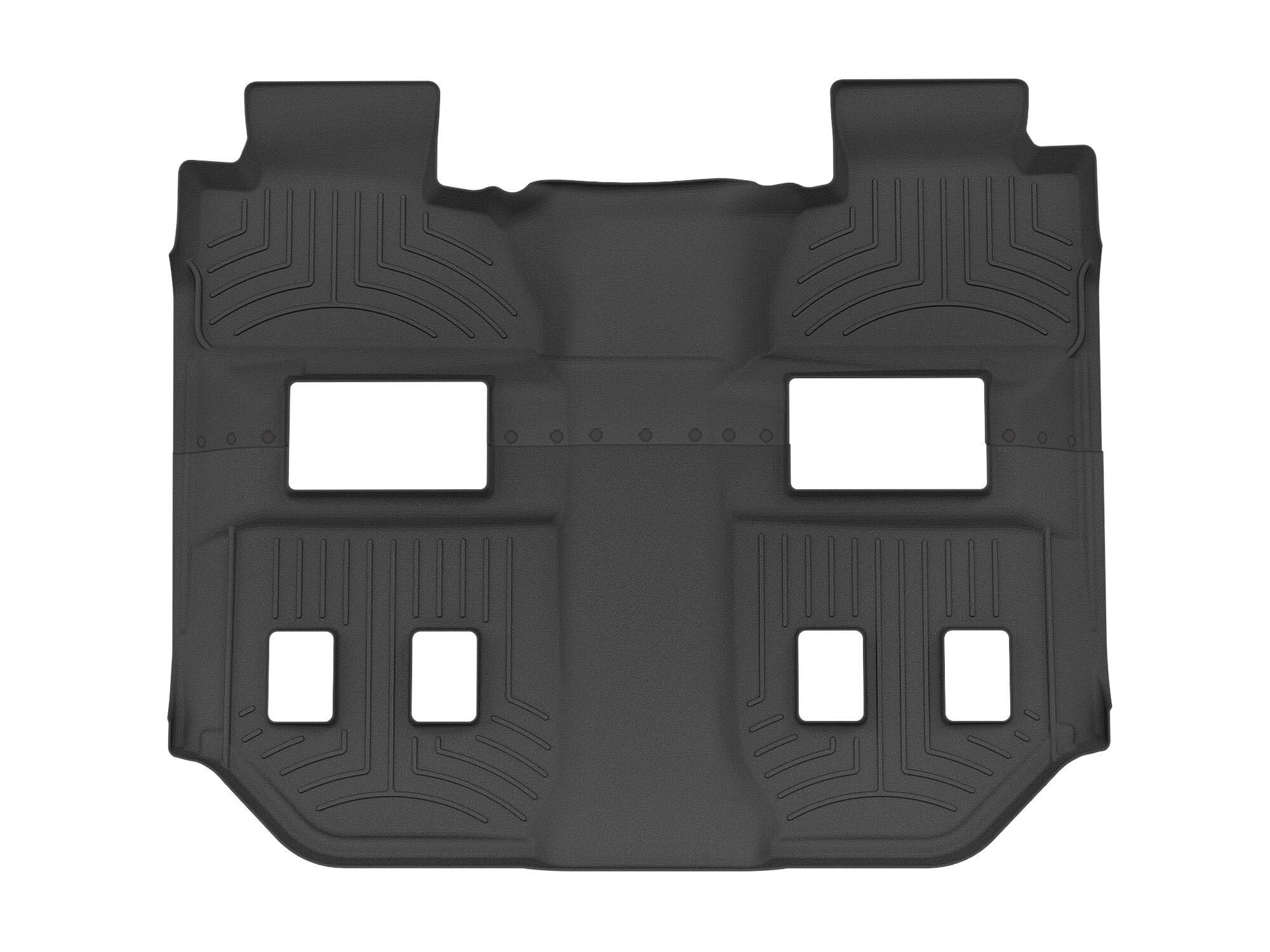 WeatherTech FloorLiner HP Custom Fit Floor Mats for Chevrolet Suburban, Yukon XL 2nd/3rd Row (446073IM), Black