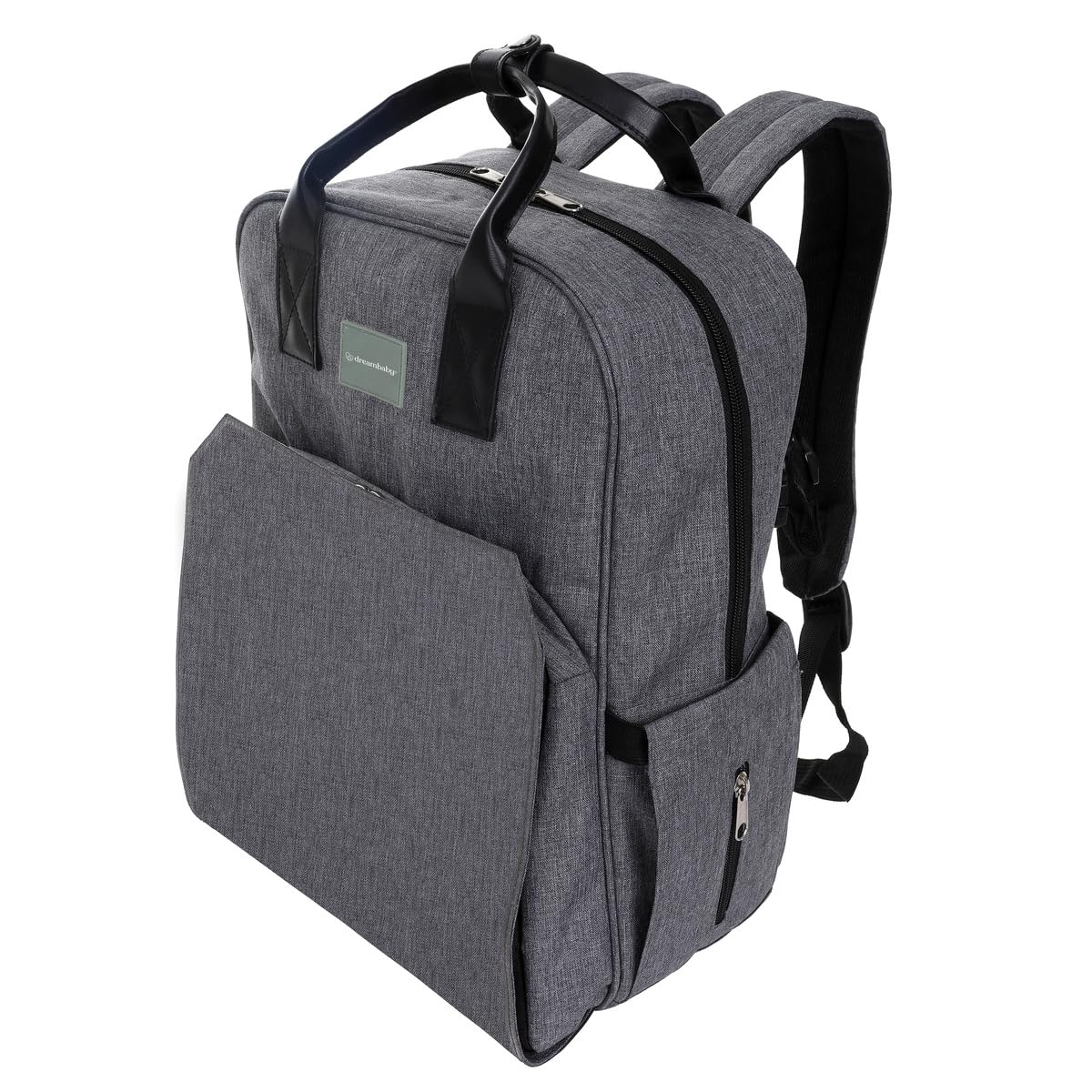 Dreambaby Changing Bag - Carry All Nappy Backpack - Comfortable Padded Change Mat Incl. Baby Changing Bag. Stroller Attachment Clips, Mesh Wipe Sleeve, Adjustable Straps, Lightweight Fully Lined Bag.