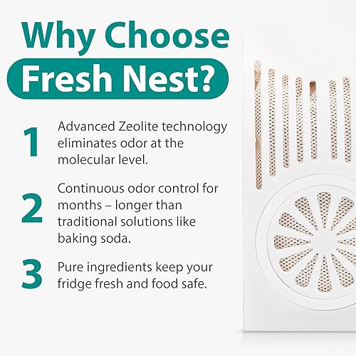 Vista 18 de Desodorizador para refrigerador con zeolitas (paquete de 2) – Eliminador de olores para refrigerador y congelador – eclipsa las bolsas