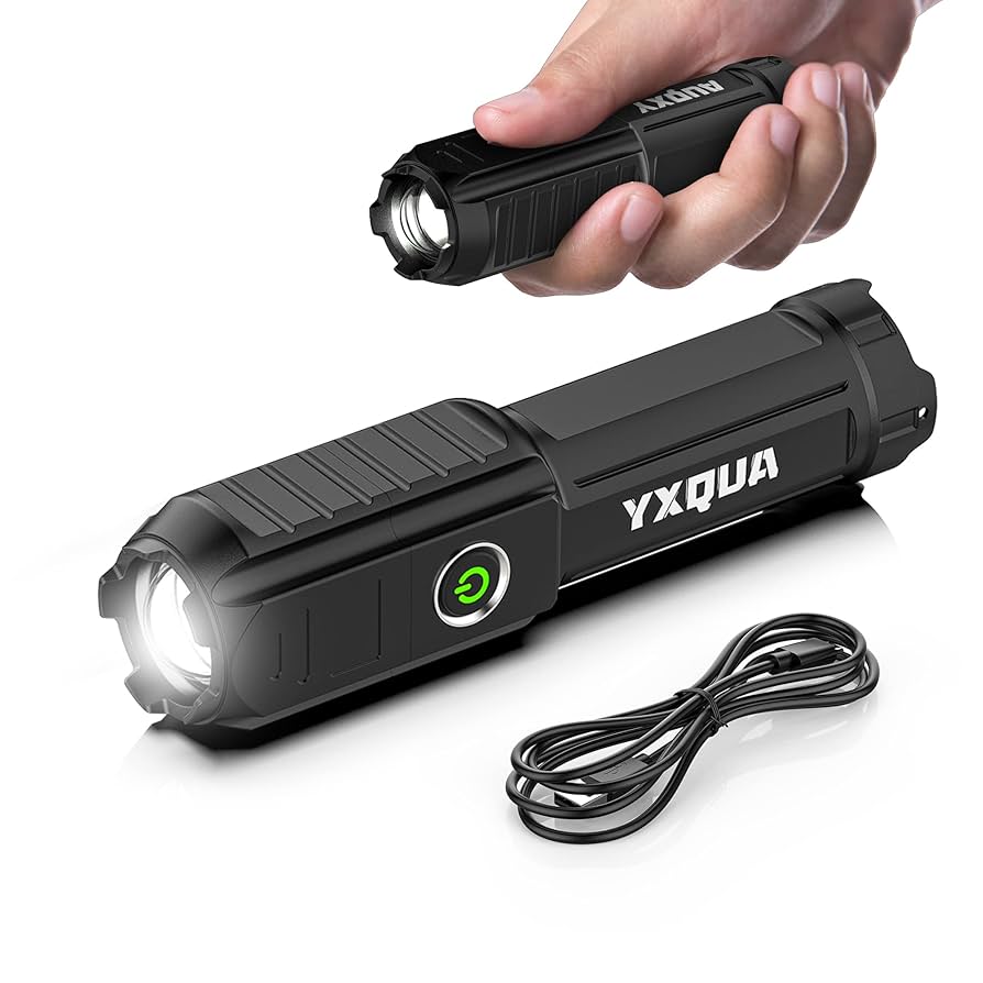 Amazon.co.jp: YXQUA USB充電式 懐中電灯 - 小型&明るいLEDミニ