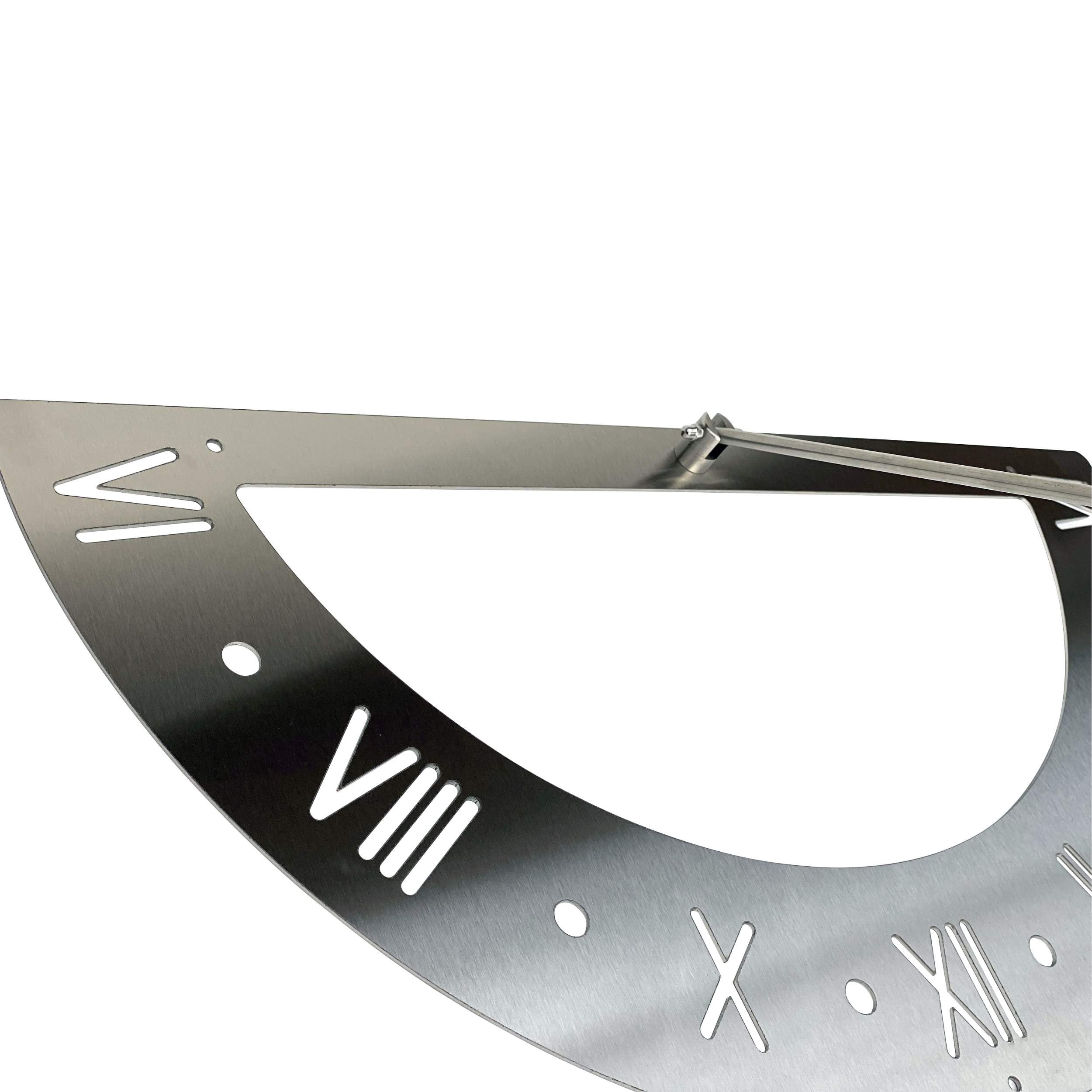 DanDiBo Reloj solar de acero inoxidable para la pared, 70 cm, inoxidable, 96206, orientable, resistente a la intemperie, reloj de jardín moderno de metal