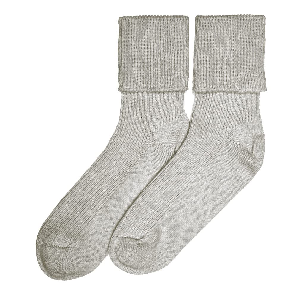 Lona Scott Women's Grey Cashmere Socks,