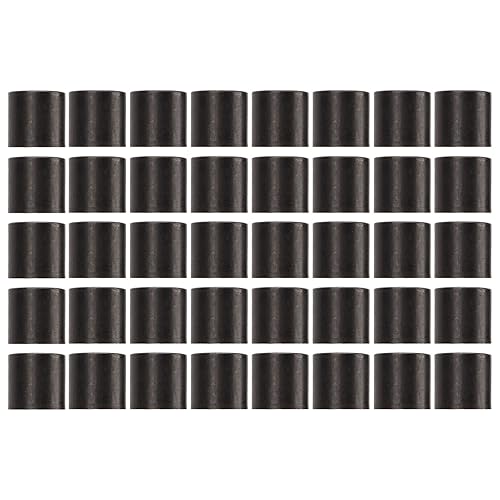 Juego de 40 rodamientos de longboard, espaciadores de rodamientos para monopatines y longboards, reparación de monopatines (negro)