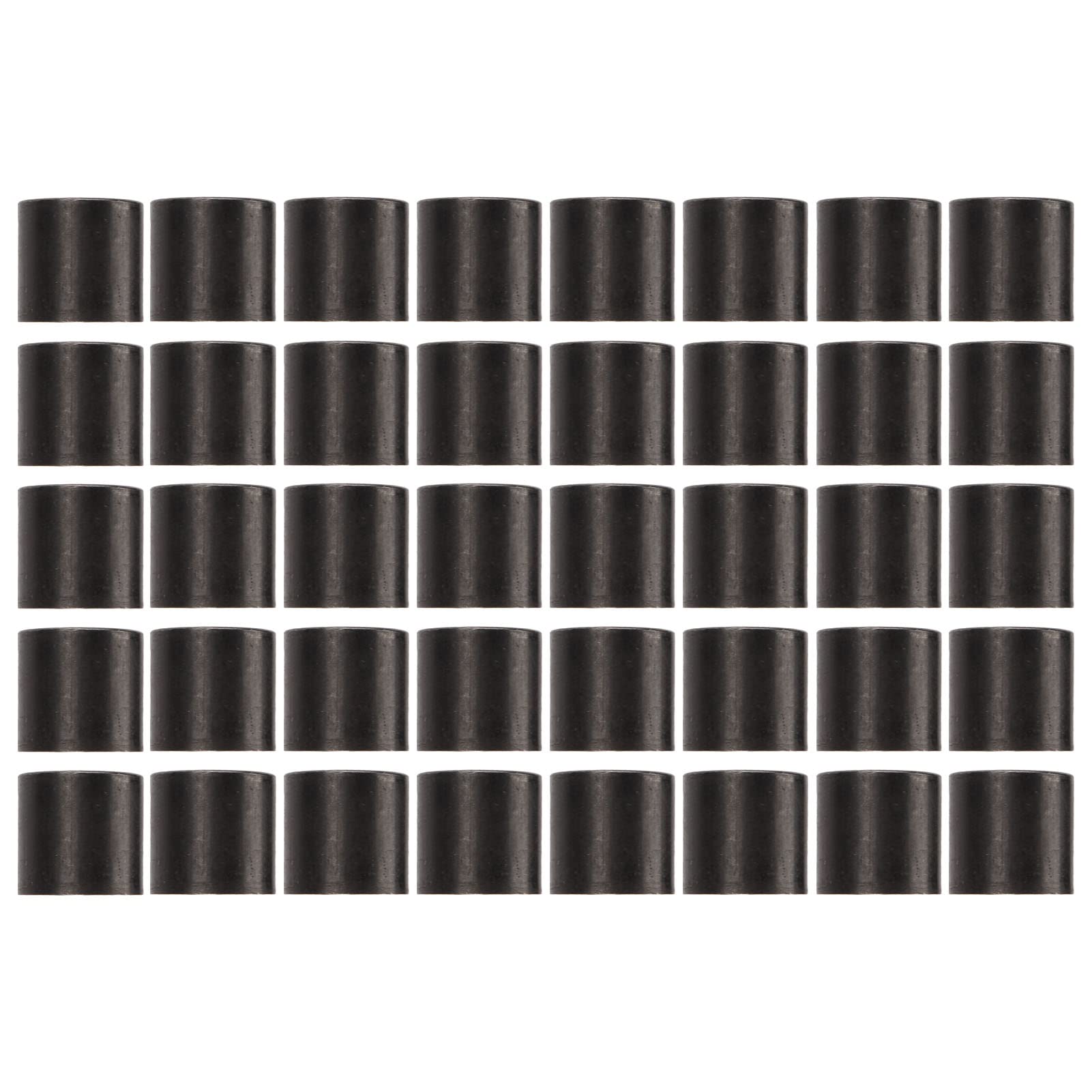 equlup Skateboard Bearing Spacers, 40pcs Bearing Spacers Skateboard Repair Rebuilding Hardware Accessory Wheel Bearing Connction Tool for Longboards Skateboards (Black)