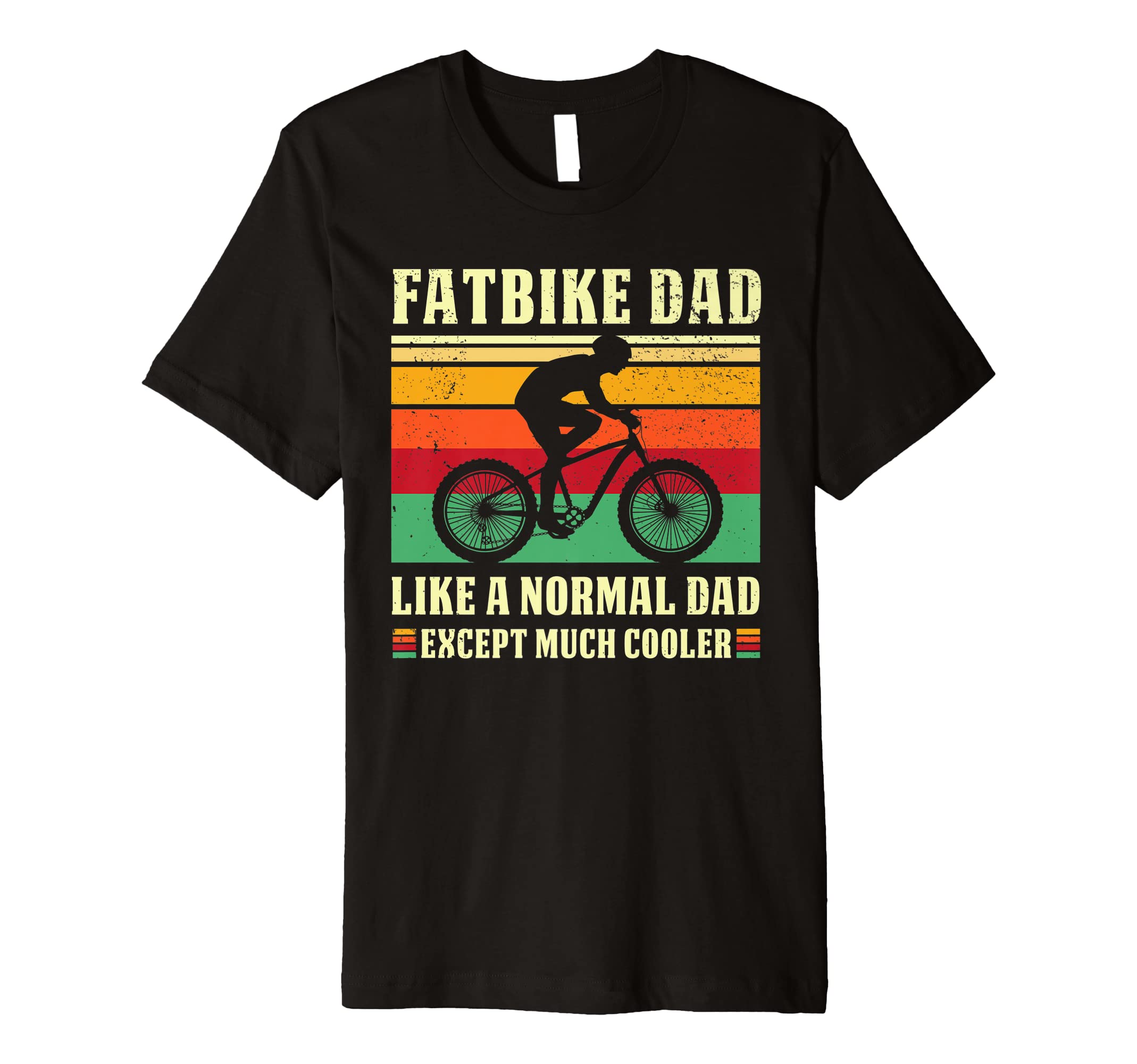 Retro Fatbike Dad Rider Fat Bike Papa Tire Offroad Biking Premium T-Shirt