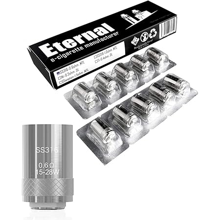 Amazon 電子タバコ Joyetech Ego Aio コイルヘッド Bf Ss316 1 0w 5個 ジョイテック Joyetech 交換用コイル