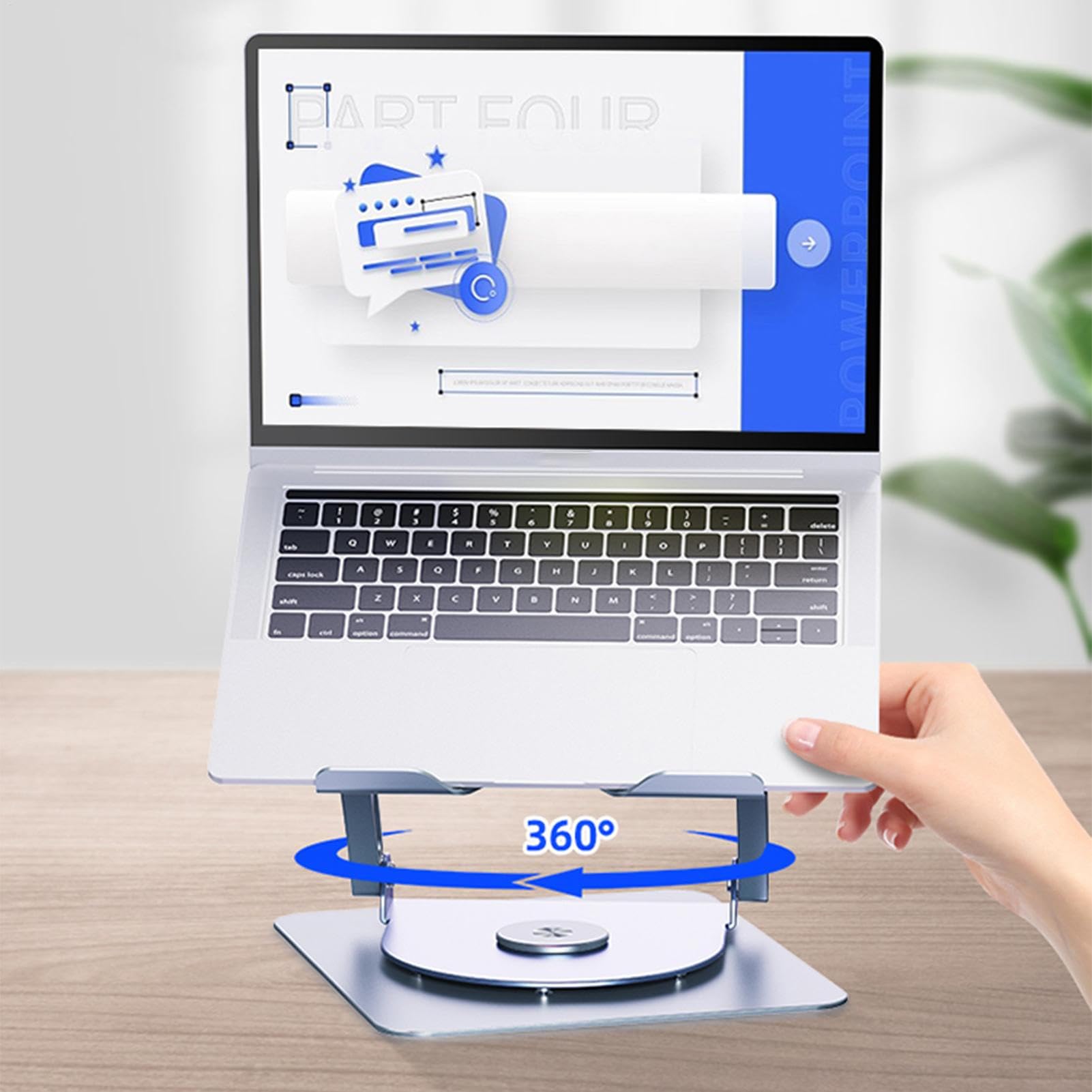 Elevador de computadora portátil ergonómico, Soporte de computadora | Soporte de metal