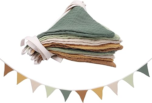 Banderines de banderín, decoración de habitación de bebés y niños pequeños, para decoración de guardería, cumpleaños de bebé, bohemio, boda, fiesta,