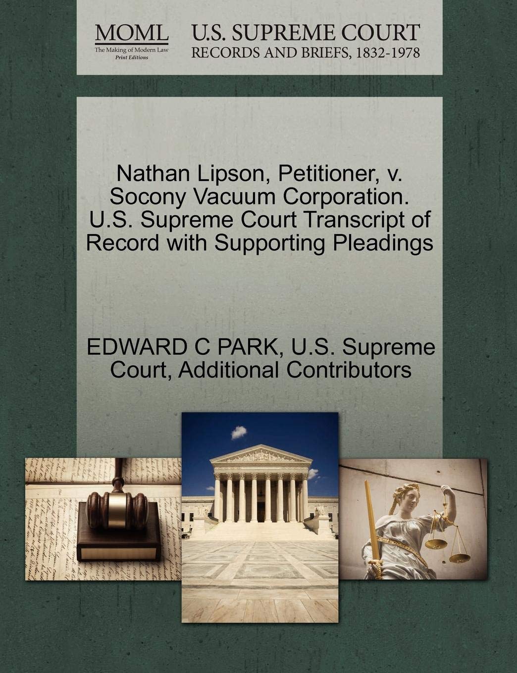 Nathan Lipson, Petitioner, v. Socony Vacuum Corporation. U.S. Supreme Court Transcript of Record with Supporting Pleadings