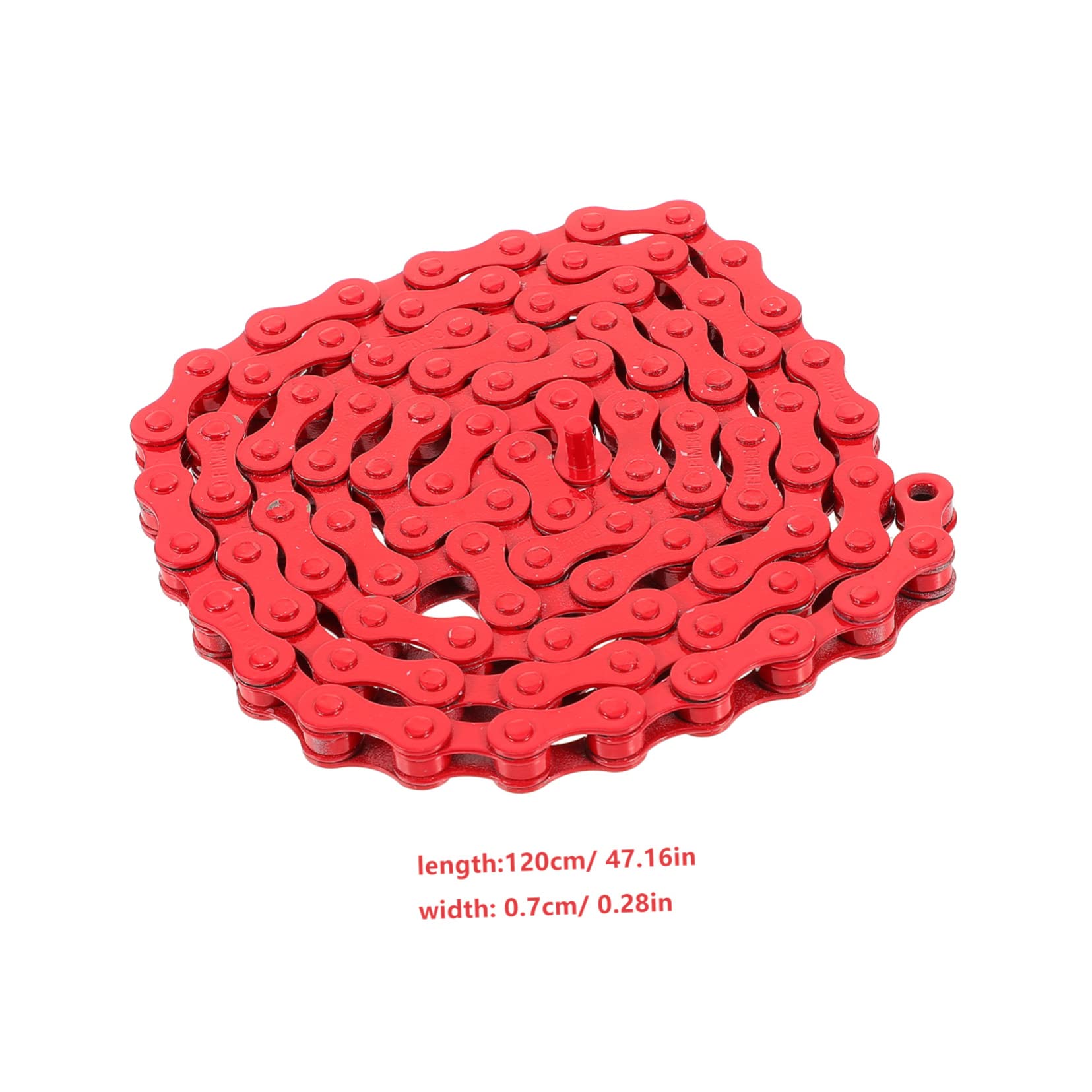 Abaodam Bicycle Chain Bike Chain Tool Bike Replace Chain Bike Bike Chain Road Cycling Chains The Chain Bikes Bicycles Easy Installation Chain Practical Bike Chain Bike Supply Steel Red