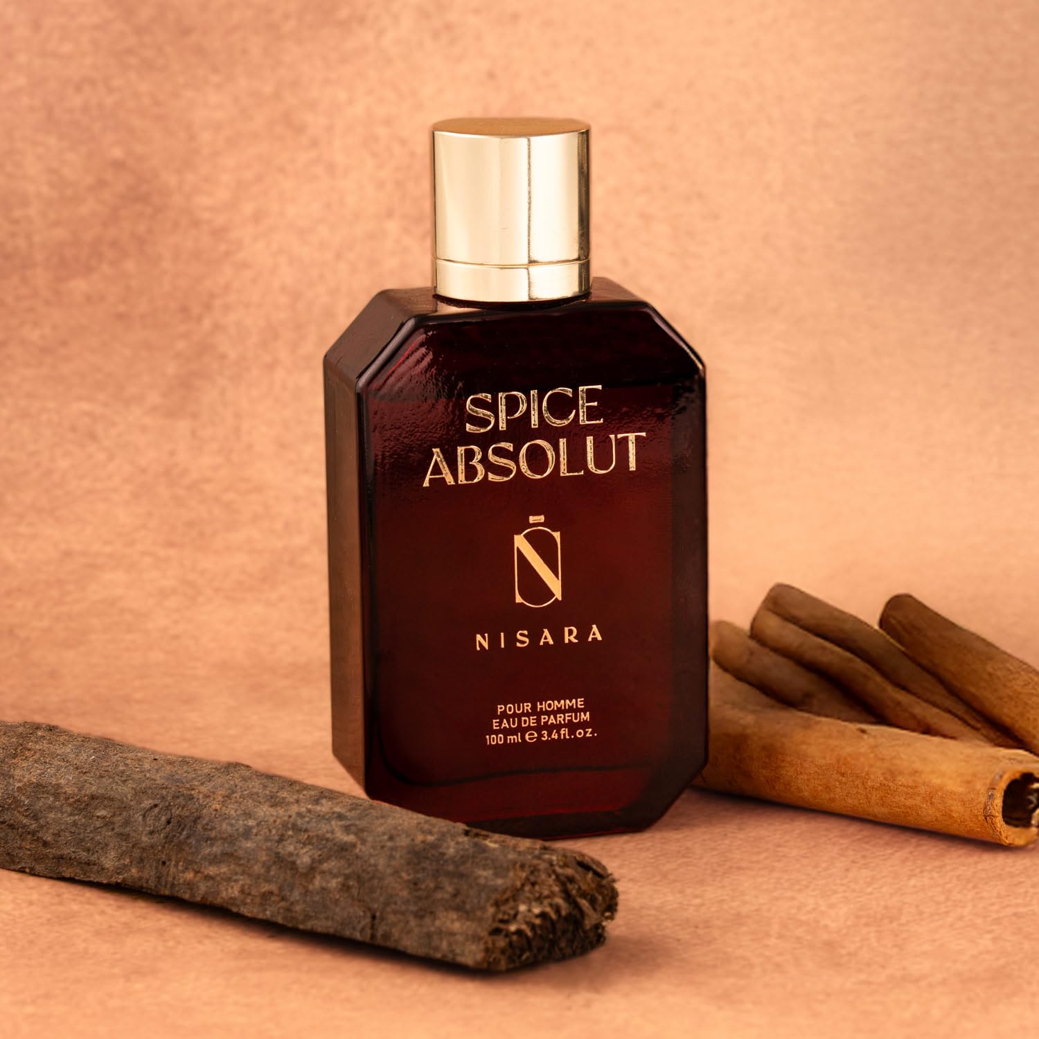 Nisara Spice Absolut Eau de Parfum for Men 100ml |Long-Lasting Premium Perfume| Spicy Woody Fragrance with Cardamome, Lavender, Cinnamon,Sandalwood & Musk Notes | Bold, Sophisticated Fragrance for Him 2