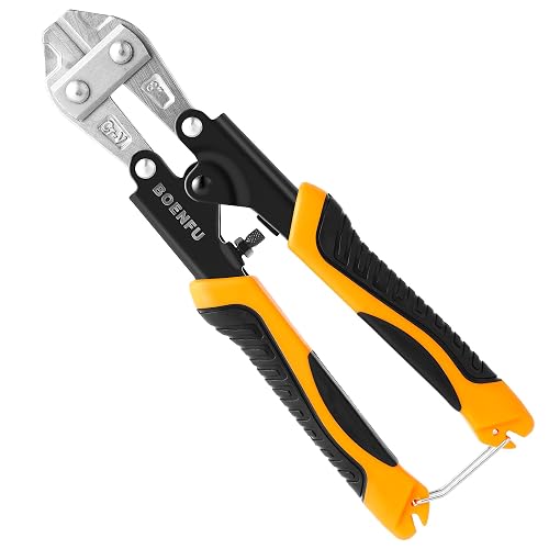 BOENFU Small Bolt Cutter 8' Heavy Duty Wire Cutter Spring Loaded