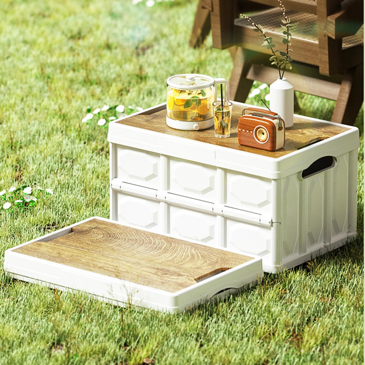 家具・インテリア FCRB SMALL FOLDABLE CONTAINER Amazon.com - SHIMOYAMA PP Lidded Home Storage Box, 19L/5Gal