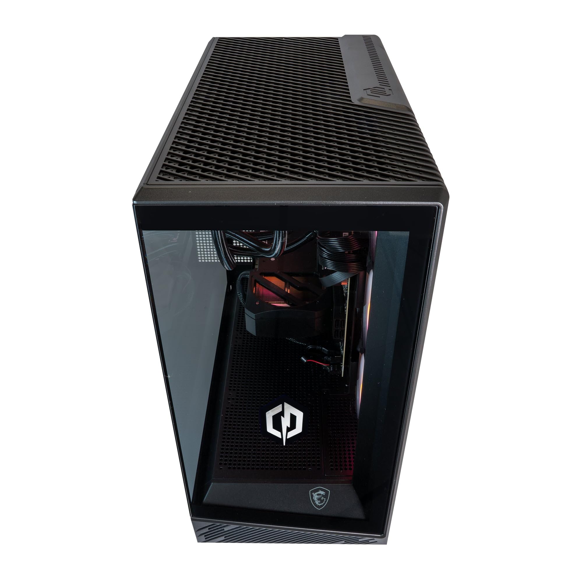 CyberpowerPC x MSI PBM Gaming PC - AMD Ryzen 7 9700X, Nvidia RTX 5070, 32GB RAM, 1TB NVMe SSD, 850W PSU, Windows 11, Liquid Cooling, Mag Pano 130R PZ Black Case