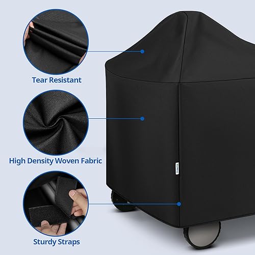 Miniatura 5 de SunPatio Funda impermeable para parrilla Weber de 22 pulgadas para parrilla Weber Performer Premium Deluxe, RecTeq, Char-Griller, en comparación con