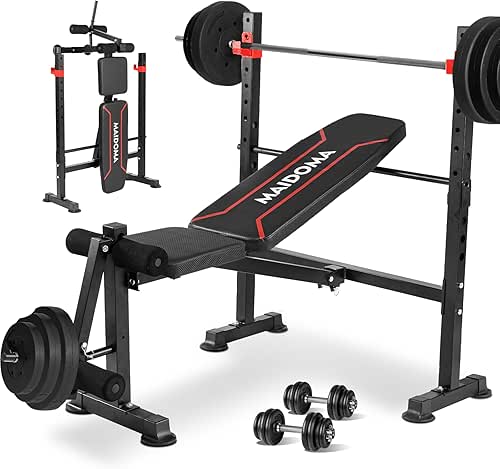 1500LBS 8 in 1 Olympic Weight Bench Set with Leg