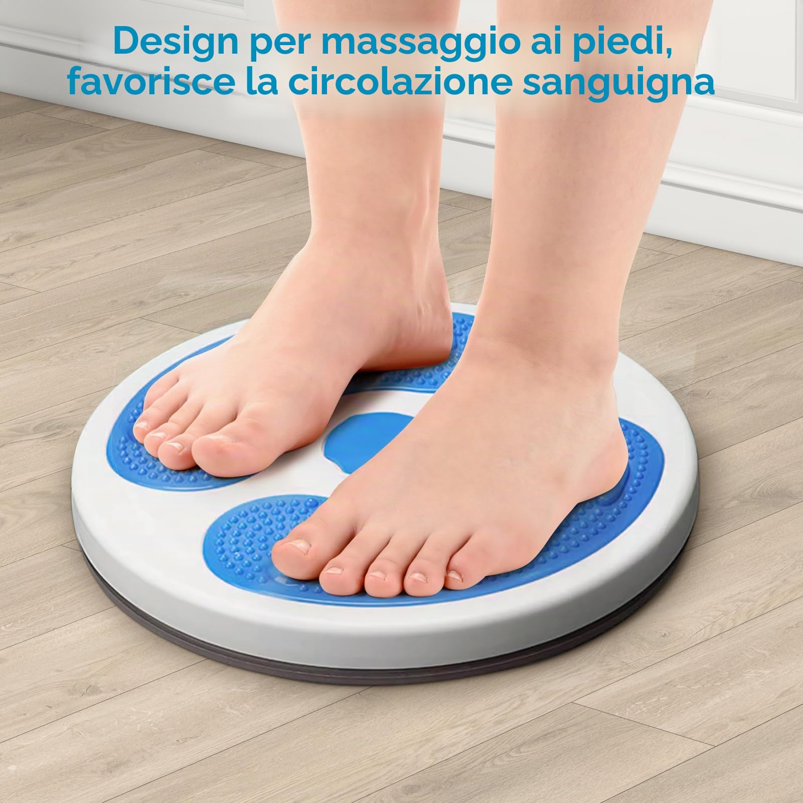 Ejoyous, disco per torsione della vita, esercittore addominale per fitness di fianchi e vita, bianco blu