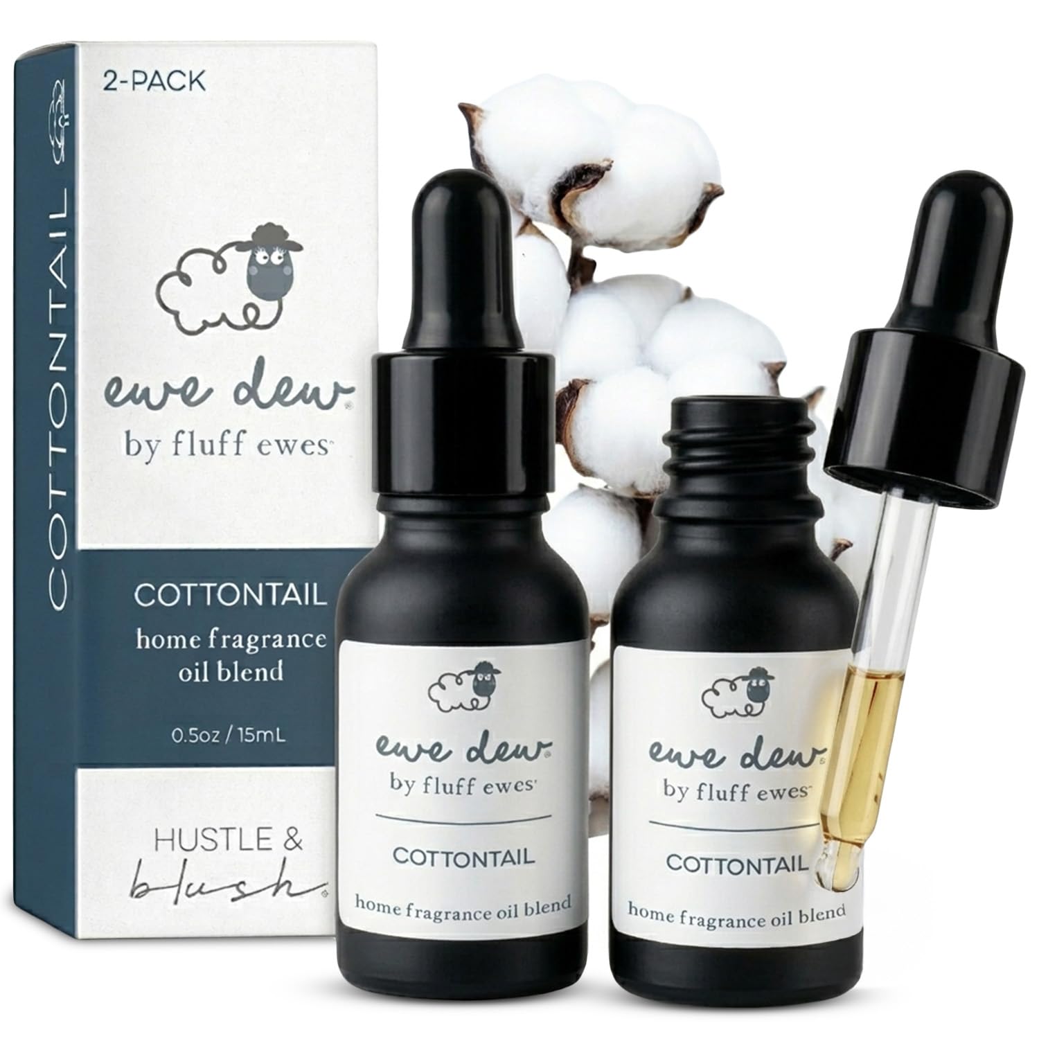 Essential Oil for Dryer Balls, 2 Pack, Cottontail 15ml