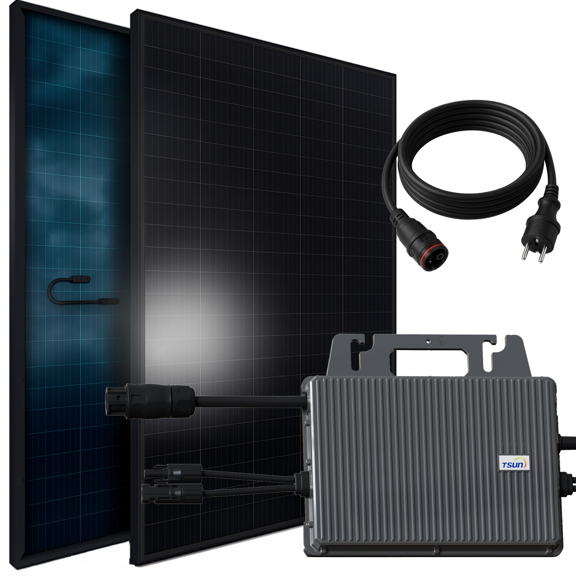 SUNNIVA Balkonkraftwerk 1144W/800W komplett Steckdose