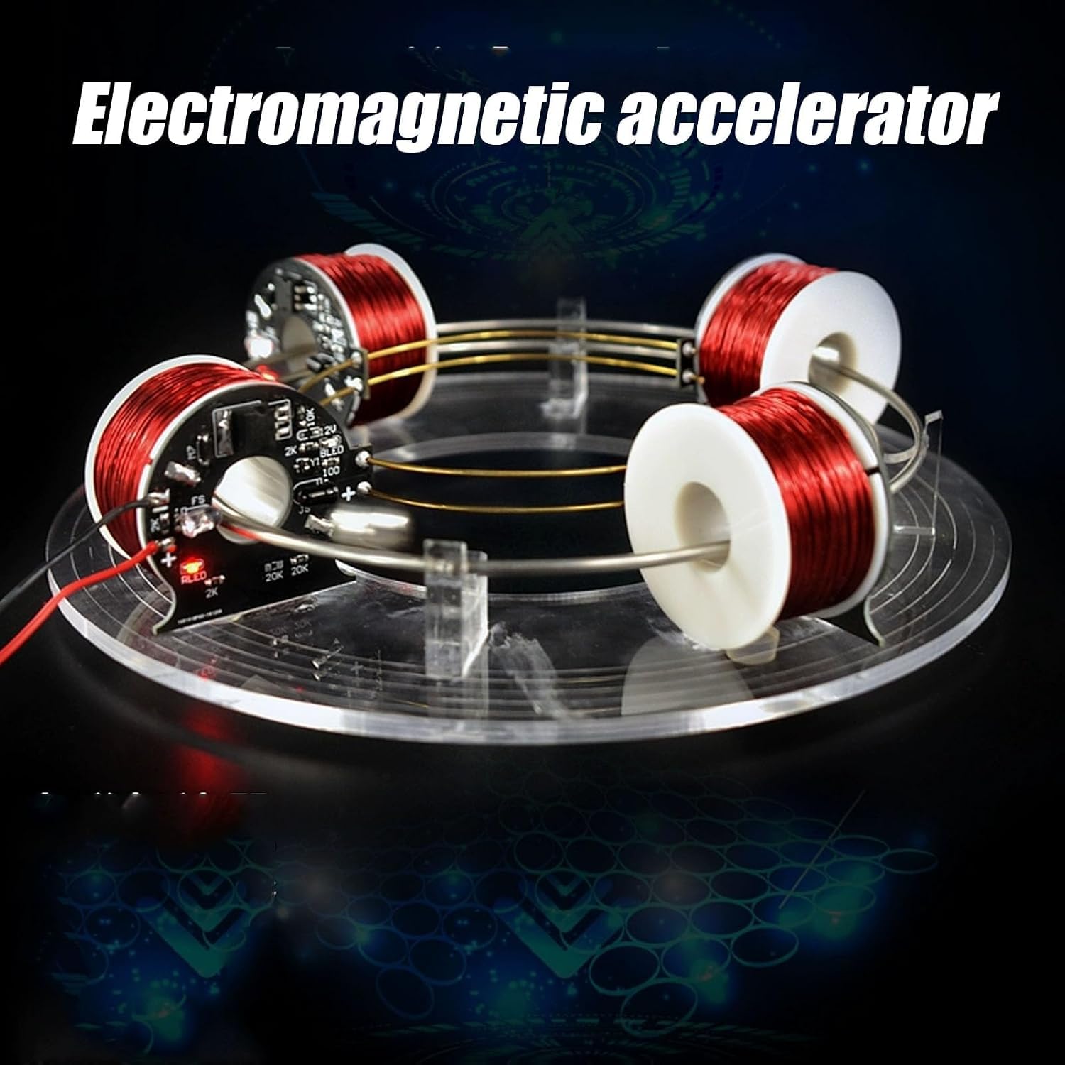Modello Dimostrativo Di Anello Elettromagnetico, Dispositivo Per Esperimenti Di Fisica Con 4/6 Bobine E Funzionamento A Bassa Tensione Di 24 V, Attrezzatura Didattica Stem Per Dimostrazioni In