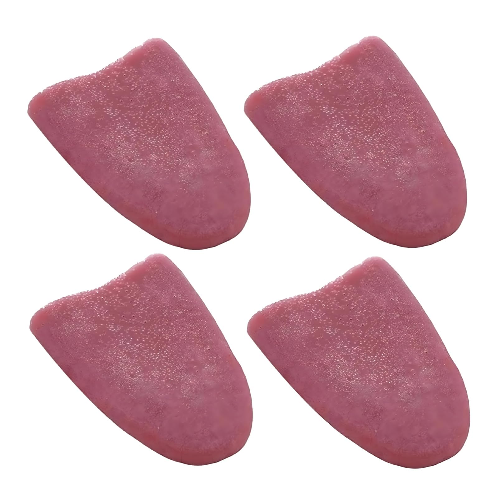 Yjemle 4Pcs Realistic Fake Tongue Gross Jokes Prank Magic Tricks Halloween Horrific Magicians Props Fashion Processing Novelty Props, Decorations