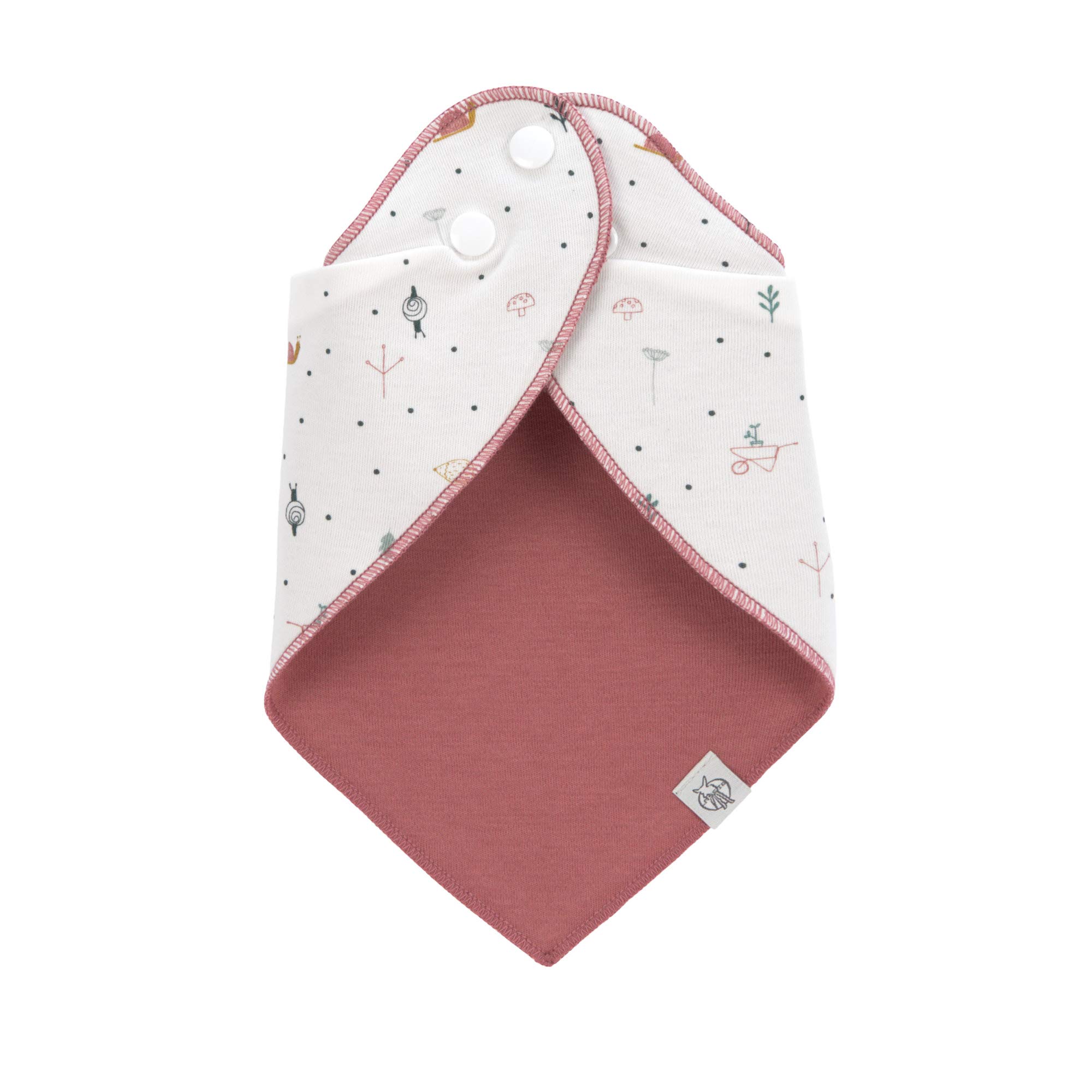 LÄSSIG Baby Bandana chusty trójkątne zestaw 2 szt. bawełna organiczna/ogród Explorer