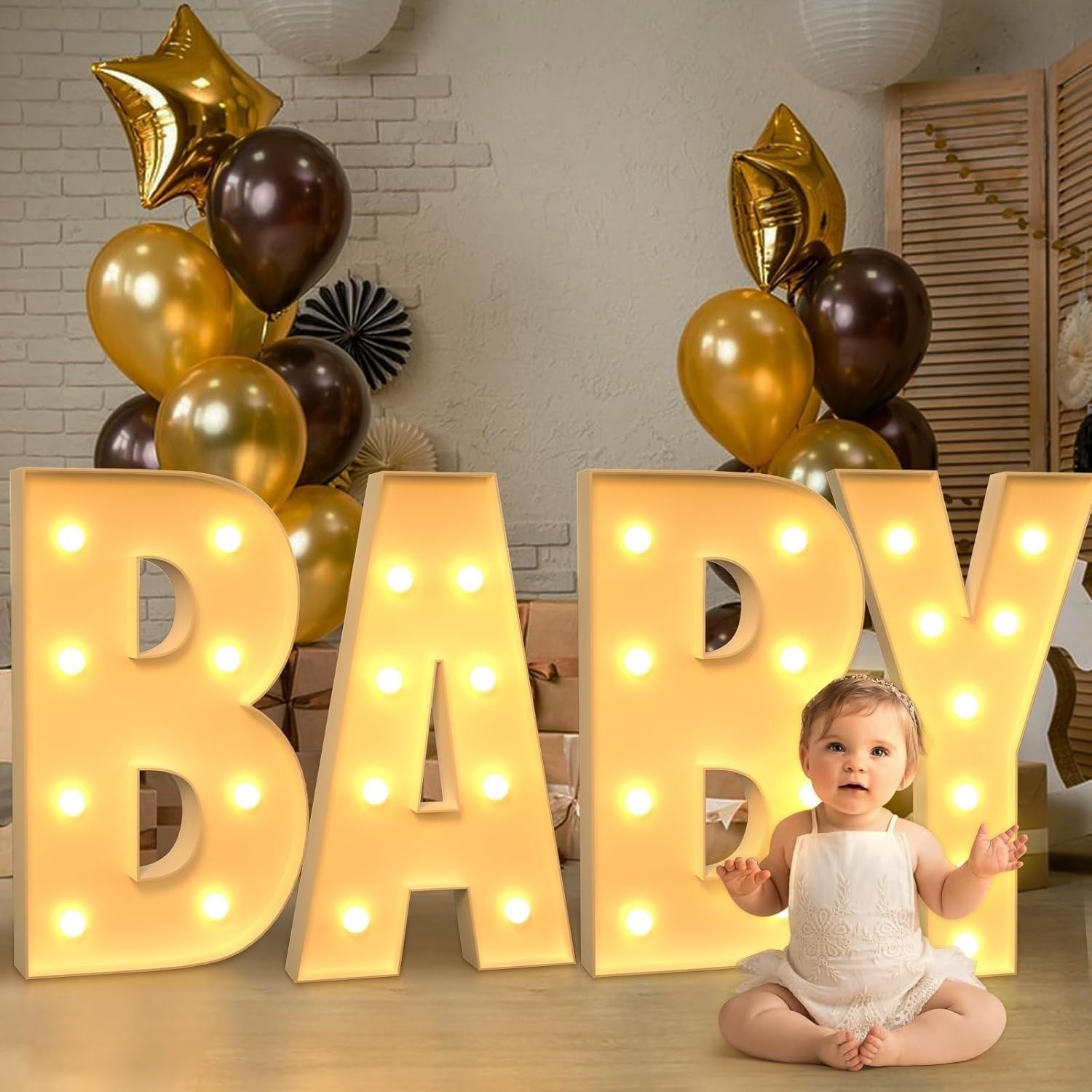 Letras y Números Gigantes Iluminados con Neón. Kit de Tablero de Espuma Precortado. Perfecto for Decoraciones de Bodas, Decoraciones de Fiestas de Cumpleaños.(Y,120cm)