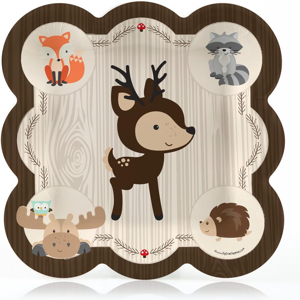 Blасk Frіdау - 40% оƒƒ Big Dot of Happiness Woodland Creatures - Baby Shower or Birthday Party Tableware Plates, Cups, Napkins - Bundle for 32 Rеvіеw Dіѕсоunt Big Dot of Happiness Woodland Creatures - Baby Shower or Birthday Party Tableware Plates, Cups, Napkins - Bundle for 32
