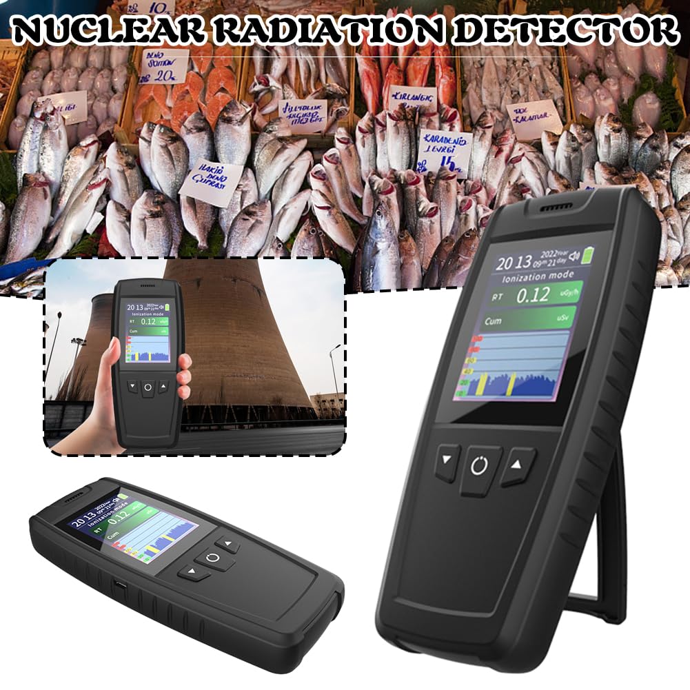 Detector de radiación de mano, detector de radiación contador dosímetro personal,Alarma de dosis personal Probador radiactivo Detector radiactivo