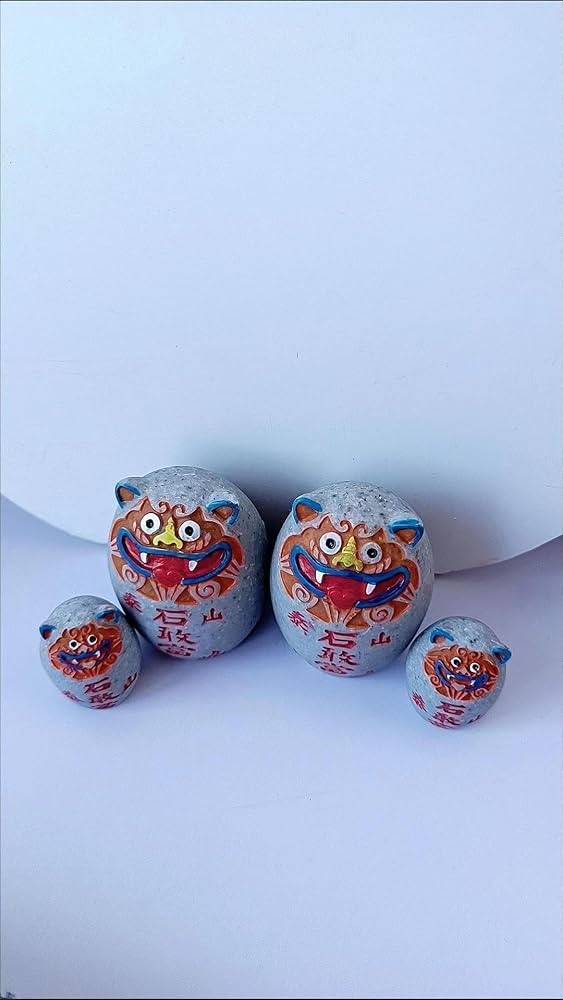 Amazon.co.jp: 泰山石 石敢当 風水置物 虎頭図 風水グッズ 縁起物