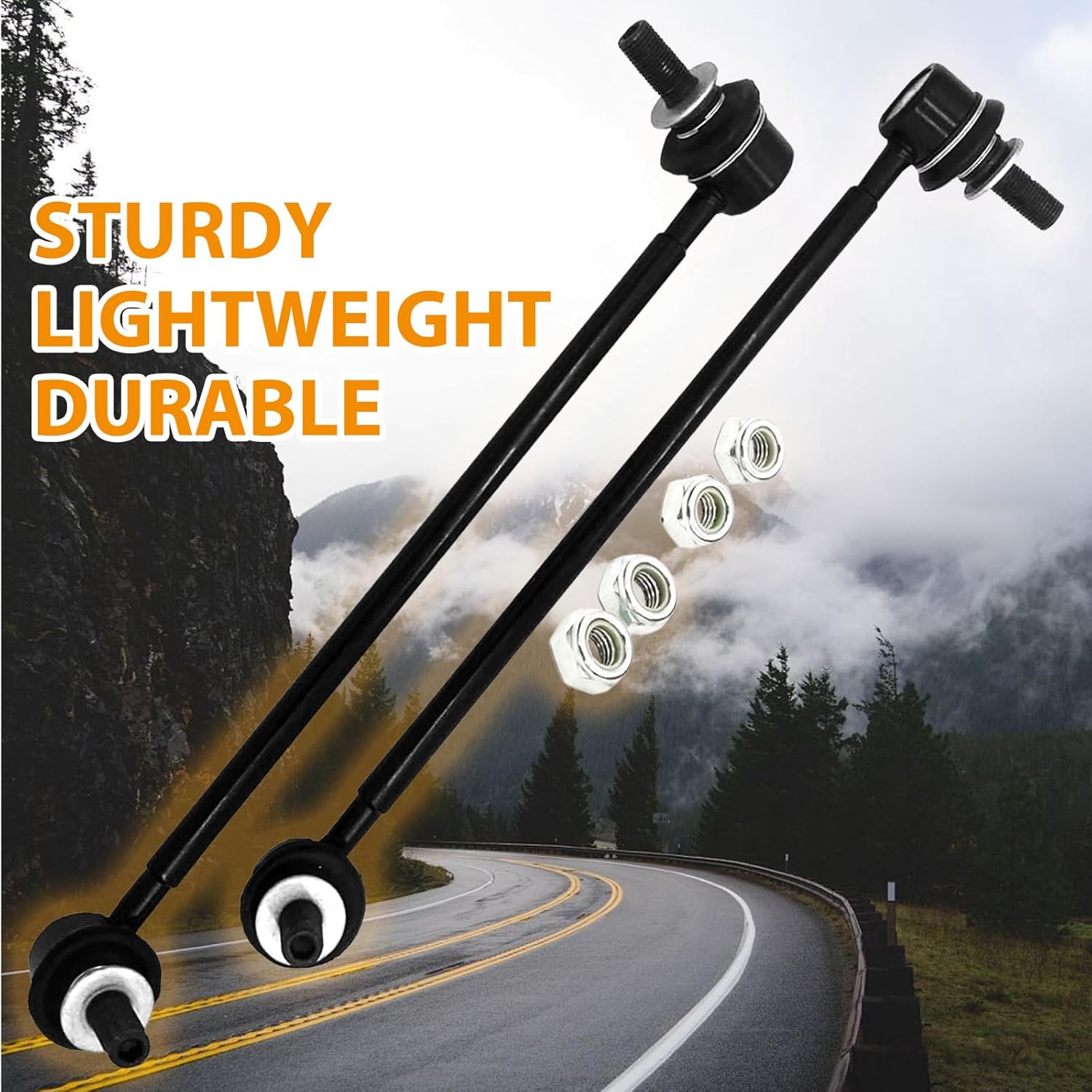 K750946 K750945 Front Suspension Sway Stabilizer Bar End Drop Link Kit 2 Pcs Left & Right Automotive Replacement Parts For 2022 2023 2024 Subaru Crosstrek Forester WRX