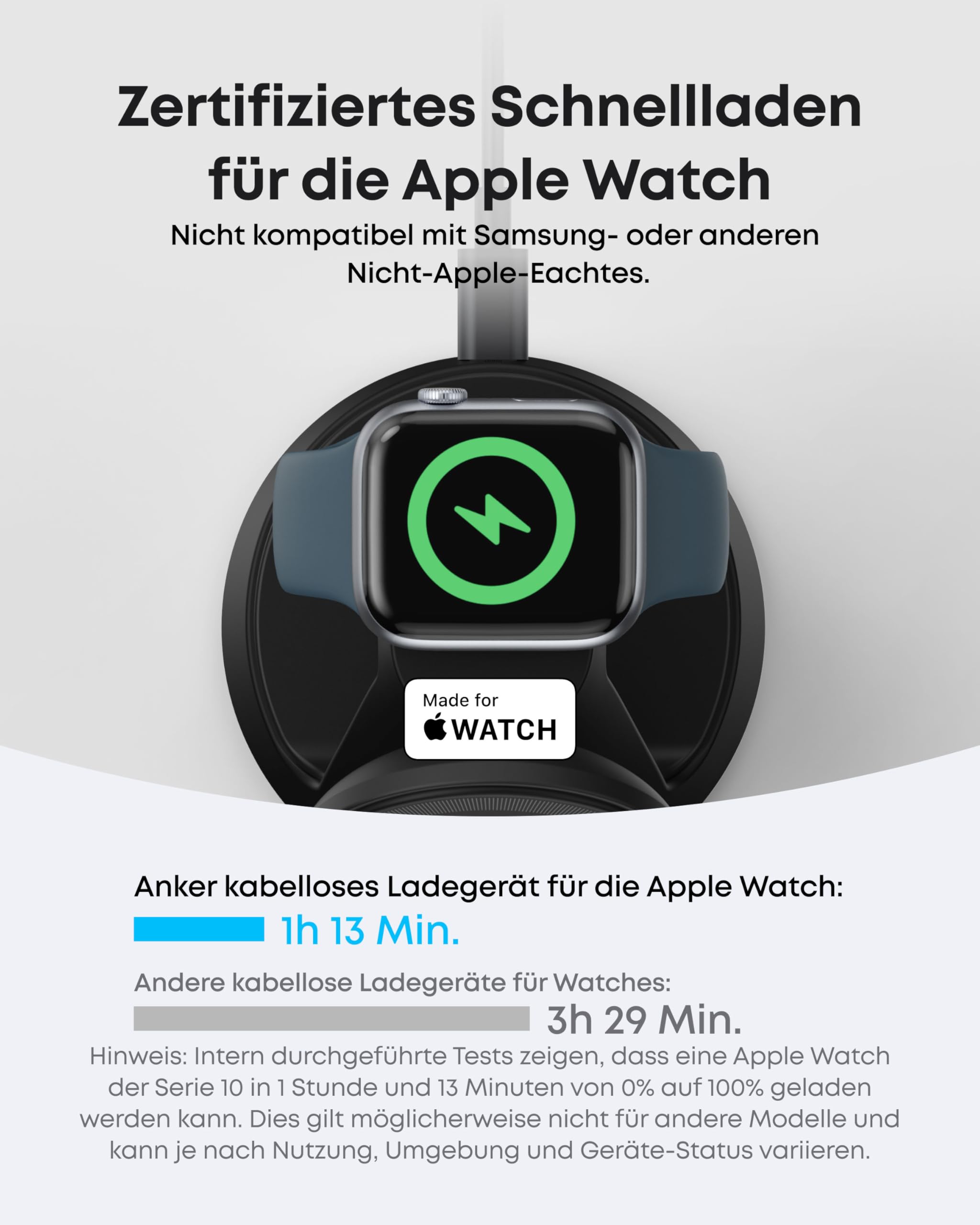 Anker MagGo 3-in-1 15W MagSafe kompatibles Ladegerät, iPhone Induktive Ladestation, Qi2-zertifiziert Wireless Charger für iPhone 17/16/15/14/13/12, Apple Watch, AirPods Pro und mehr (Adapter inkl.)