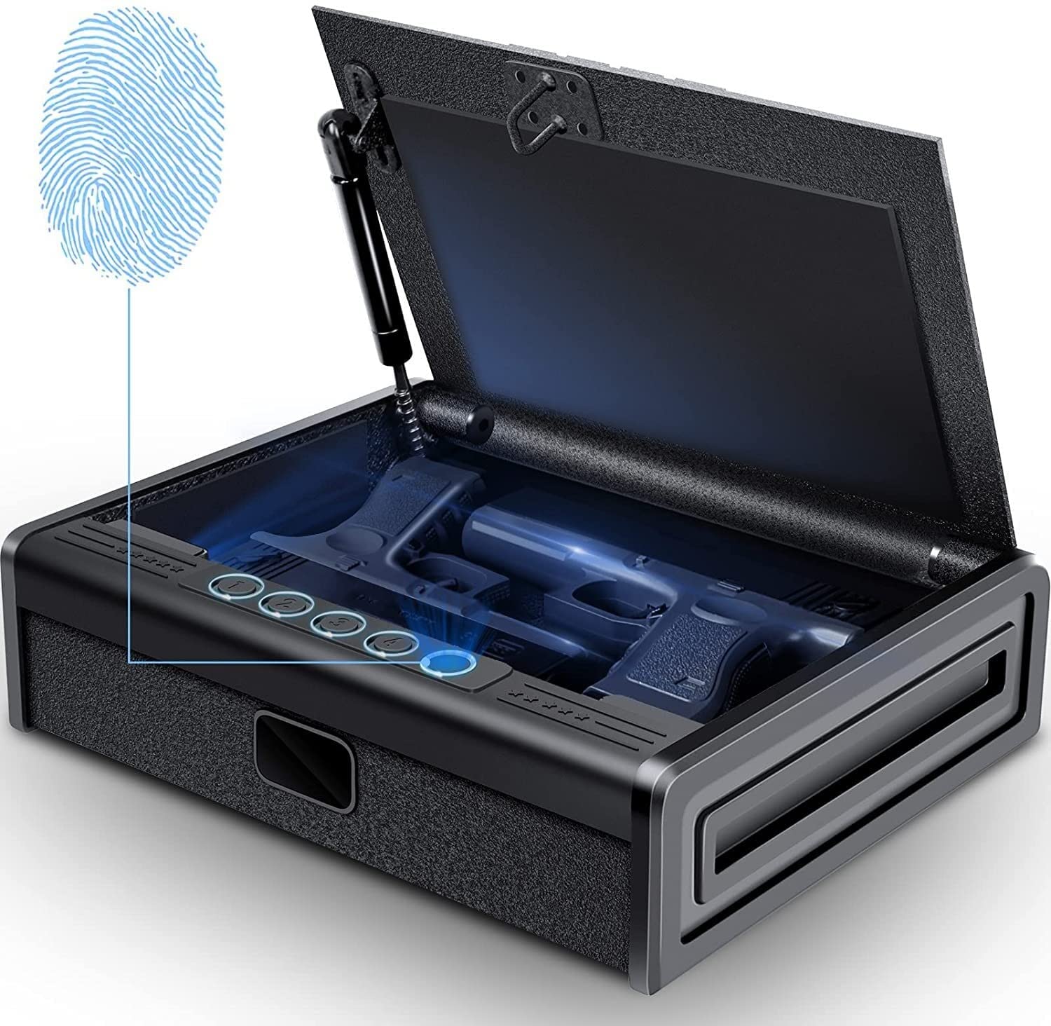 Buy Safe Box, Safe Safes Biometric Safe for 3 Pistols Safe