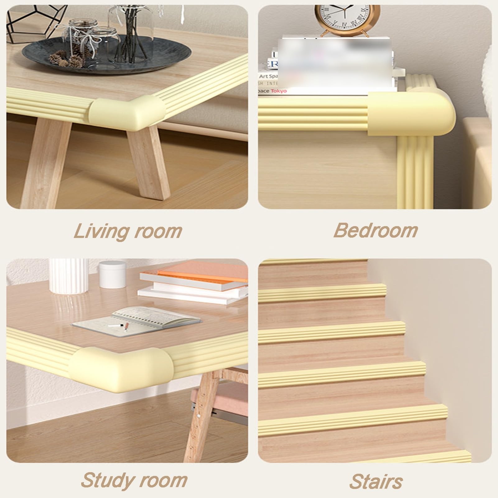 Protector de borde de espuma en forma de L, parachoques de esquina autoadhesivo para muebles, oficina en casa, armarios de cocina, mesas, sillas, 2 m de longitud