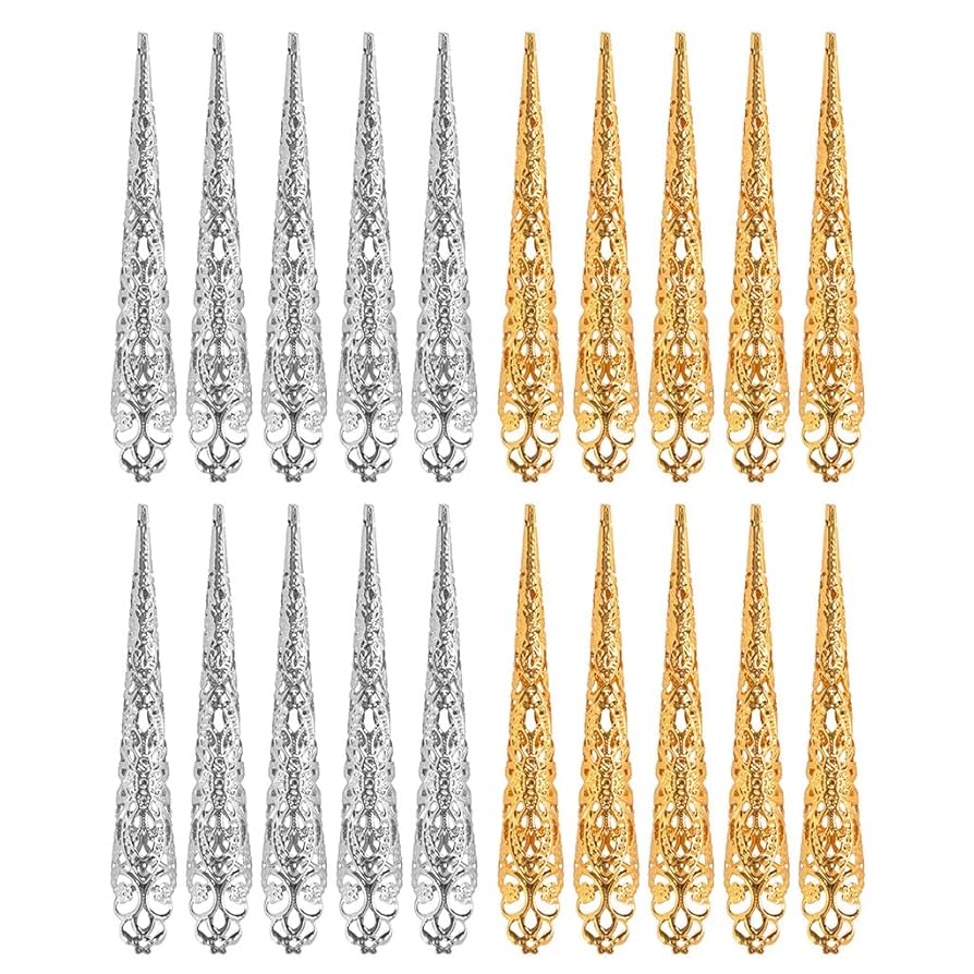 ♯指先爪 ネイルリング アクセサリー ハロウィン 黄金 ダンス 2個 Amazon.co.jp: HEYXI フィンガーネイルチップ爪リング 古代女王