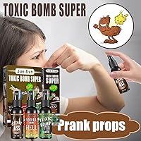 Vista 3 de Aerosol para pedos, broma de pedos con olor a botella con olor a bomba, chorro de pedos extra fuerte que huele a apestoso, no tóxico, 1.1 fl oz