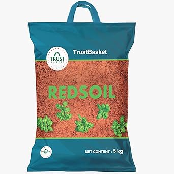TrustBasket Garden Red Soil - 5 Kg | Fertilizer for Plants | Manure for Home Gardening - image, photos