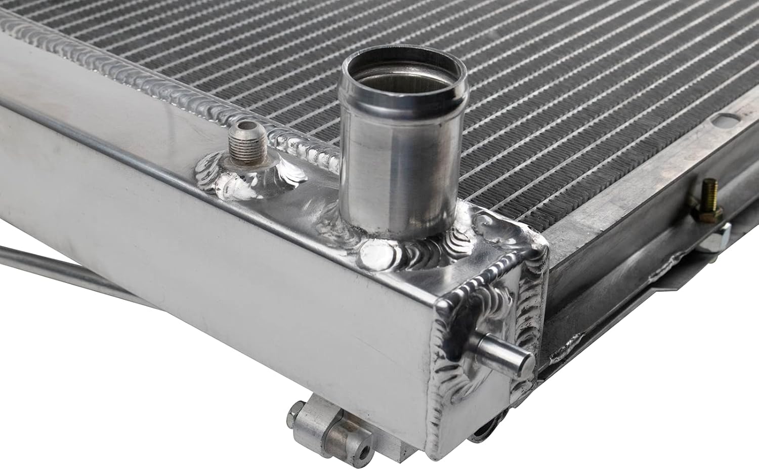 TRQ Radiator & AC Condenser Assembly for 2007 Infiniti G35 Sedan Automatic Transmission, 2008 G35, 2008-2010 G37, 2011-2013 G37 Automatic Transmission, 2010-2012 370Z Convertible AT, 2013-20 370Z AT