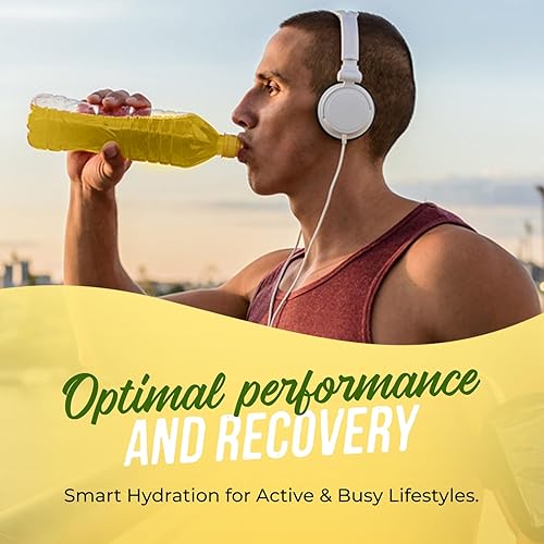 Miniatura 48 de JUNP Paquetes de electrolitos en polvo sin azúcar para agua, paquetes de hidratación instantánea con sal y potasio, cero calorías, sin