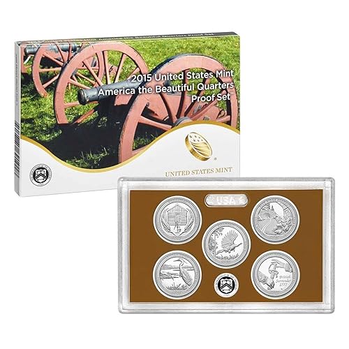 2014 S America the Beautiful Quarters Proof Set (15) OGP (14) US Mint DCAM